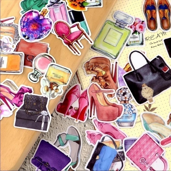 LUX STICKERS DESIGNER SCRAPBOOK STICKERS SET OF 36 - Picture 8 of 9